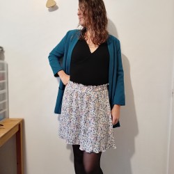 jupe ceinture à volants