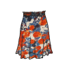 fleuri bleu et rouge